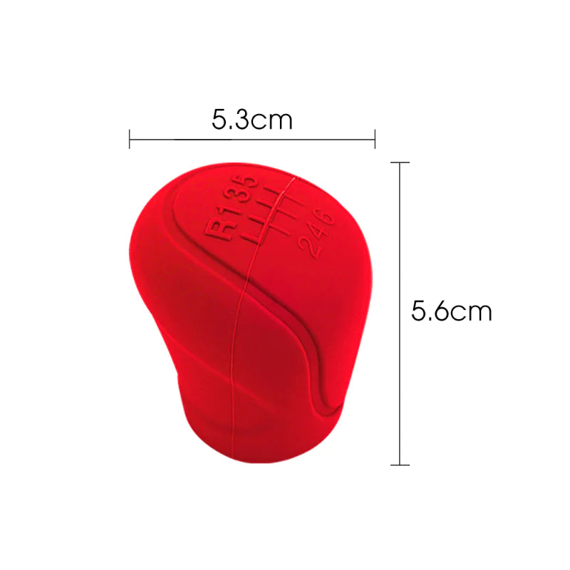 Silicone Gear Shift Knob Cover for 6-Speed Manual Cars