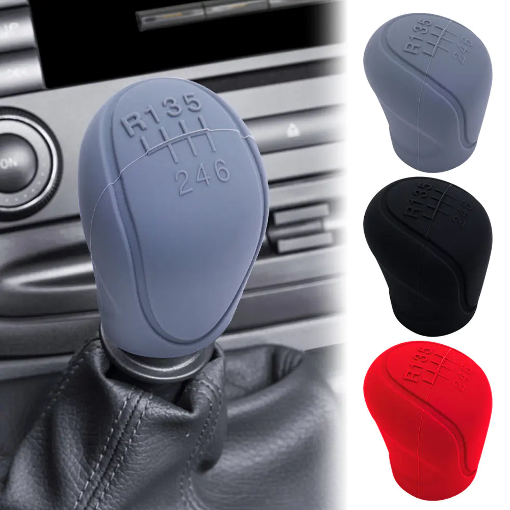 Silicone Gear Shift Knob Cover for 6-Speed Manual Cars